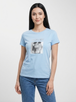 ФУТБОЛКА ЖЕНСКАЯ Голубой