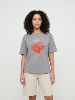 ФУТБОЛКА ЖЕНСКАЯ темно-серый