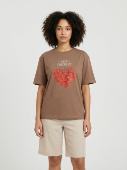 ФУТБОЛКА ЖЕНСКАЯ шоколадный