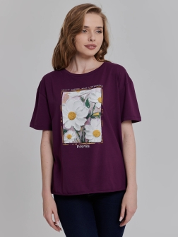 ФУТБОЛКА ЖЕНСКАЯ Тёмно-бордовый