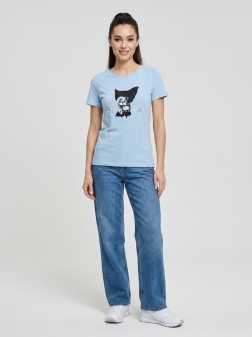 ФУТБОЛКА ЖЕНСКАЯ Голубой