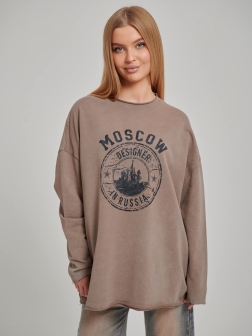 ЖЕНСКИЙ ЛОНГСЛИВ Коричневый