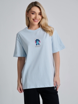 ФУТБОЛКА ЖЕНСКАЯ Голубой