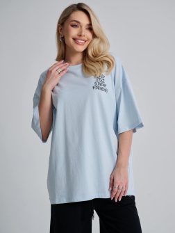 ФУТБОЛКА ЖЕНСКАЯ Голубой