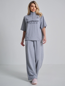 СПОРТИВНЫЙ КОСТЮМ ЖЕНСКИЙ Серый меланж