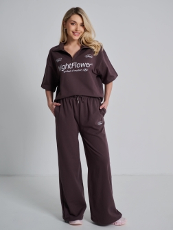 СПОРТИВНЫЙ КОСТЮМ ЖЕНСКИЙ темно коричневый