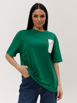 футболка женская  Темно-зеленый