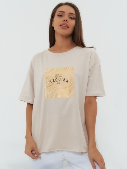 футболка женская  Кремовый