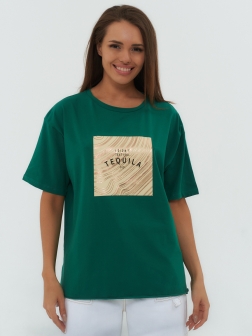 футболка женская  Темно-зеленый