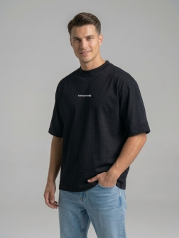 ФУТБОЛКА ОВЕРСАЙЗ МУЖСКАЯ  Черный