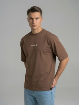 ФУТБОЛКА ОВЕРСАЙЗ МУЖСКАЯ  шоколадный