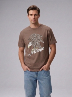 ФУТБОЛКА МУЖСКАЯ шоколадный