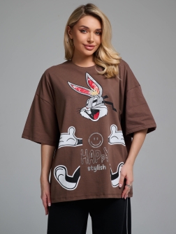 ФУТБОЛКА ЖЕНСКАЯ шоколадный