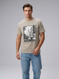 ФУТБОЛКА МУЖСКАЯ кофе с молоком