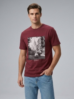 ФУТБОЛКА МУЖСКАЯ Бордовый