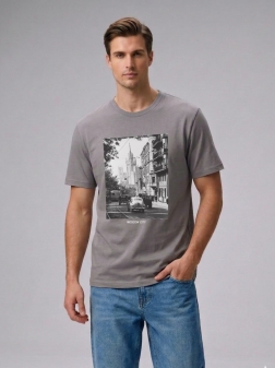 ФУТБОЛКА МУЖСКАЯ темно-серый