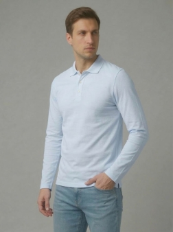 РУБАШКА-ПОЛО МУЖСКАЯ Голубой