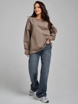 ЛОНГСЛИВ ЖЕНСКИЙ Коричневый