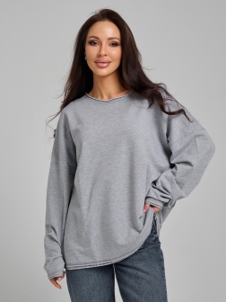 ЛОНГСЛИВ ЖЕНСКИЙ Серый меланж