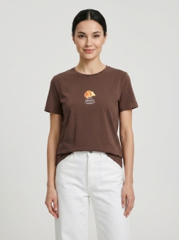 ФУТБОЛКА ЖЕНСКАЯ Коричневый